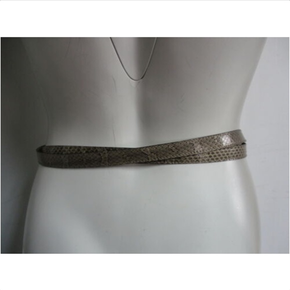 DOLCE & GABANNA Ayers natural snakeskin belt